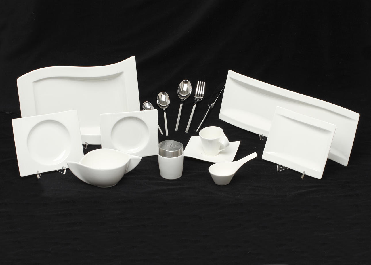 SERVISDELAR, porslin, "New Wave", Villeroy & Boch, 2000-tal.