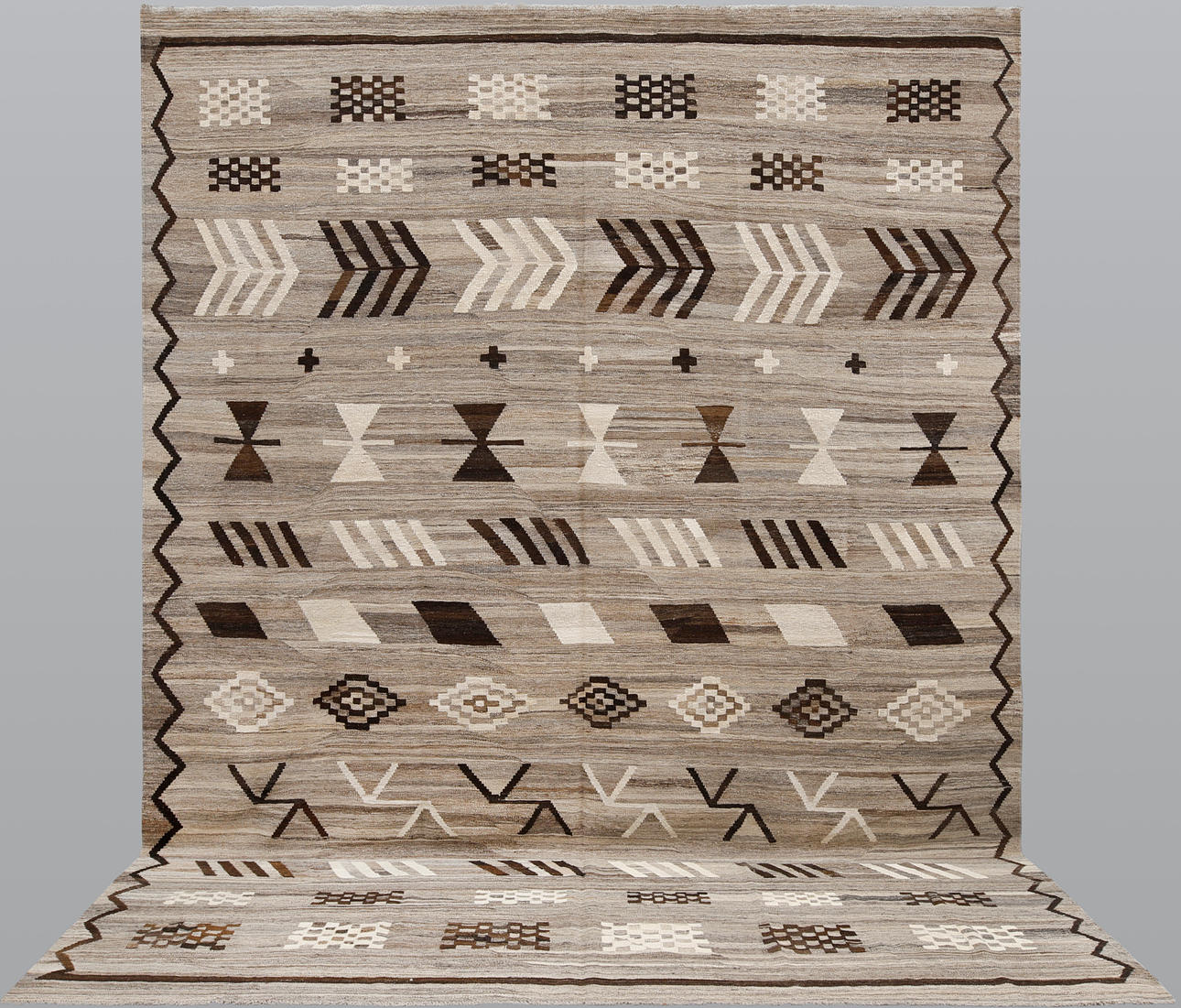 TÆPPE. KELIM, Marokko, 411 x 299 cm.