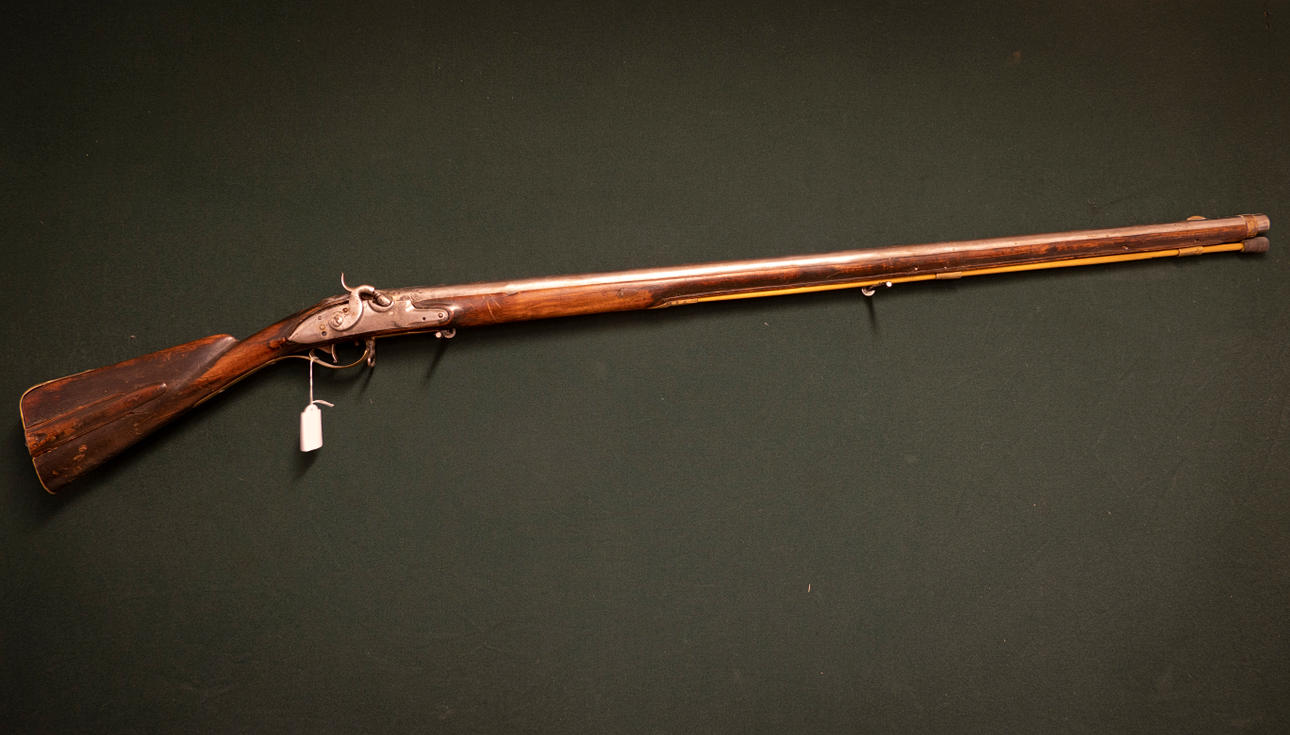 SLAGLOCK RIFLE, converted Swedish flintlock m/1762.
