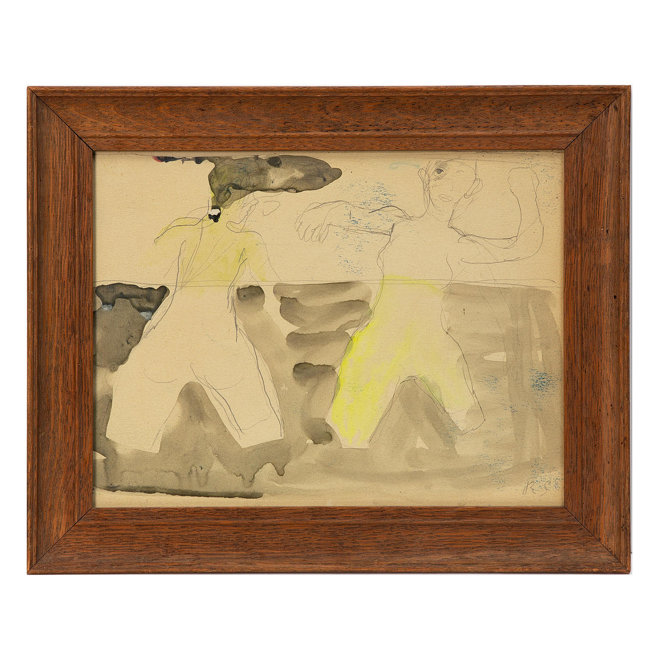 RAGNAR SANDBERG. Drawing, monogram signed R S.