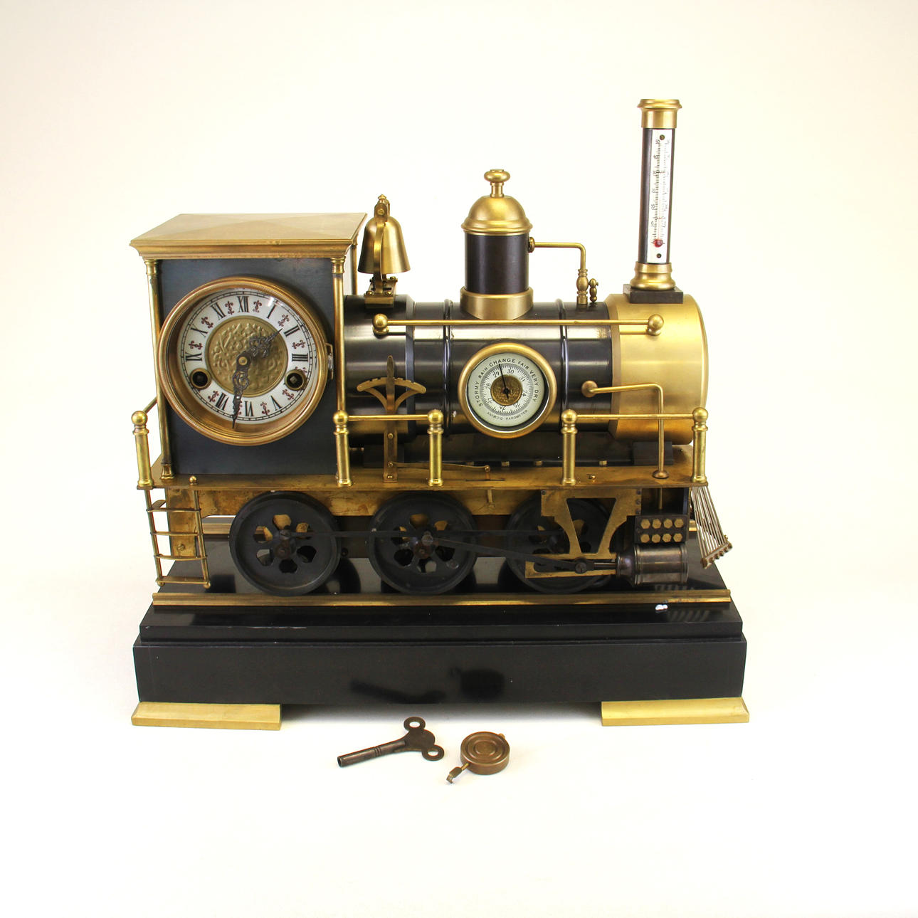 ÅNGMOTORTÅGKLOCKA.