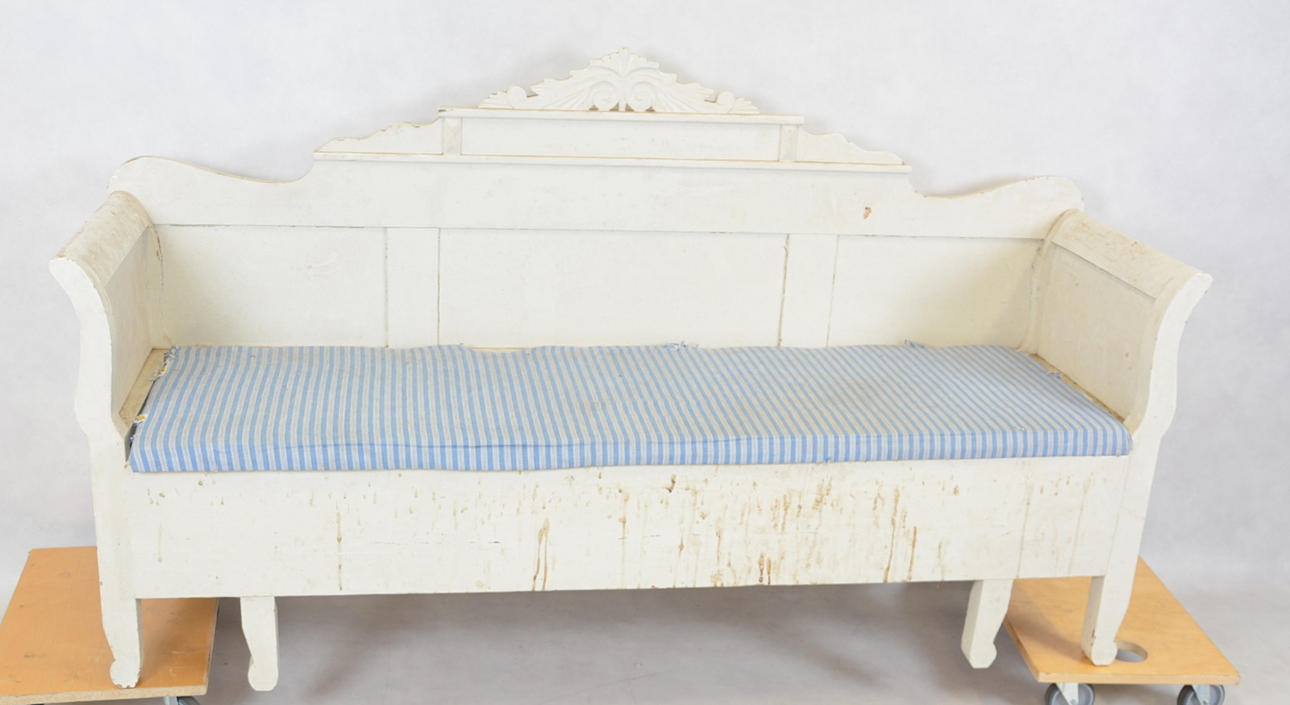 UTDRAGSSOFFA, gråmålad, 1800-/1900-tal.