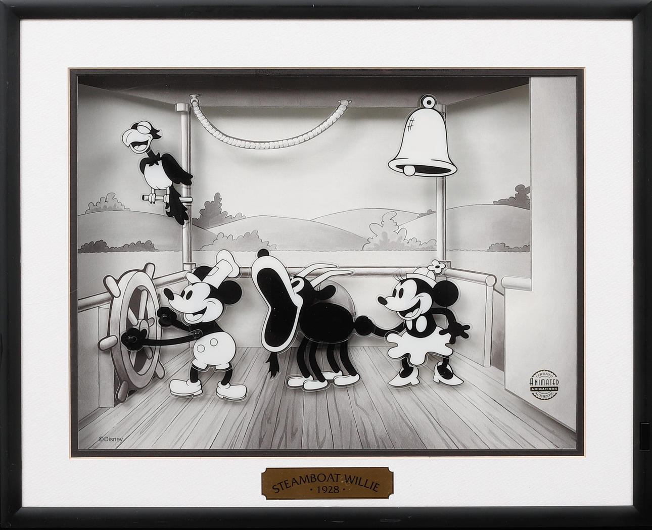 TAVLA, "Steamboat Willie", Disney.