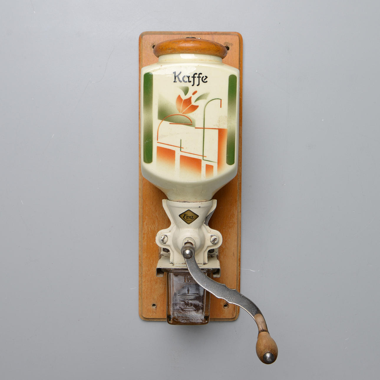 A coffee grinder, “Eva”, wall model, circa 1930/40s.