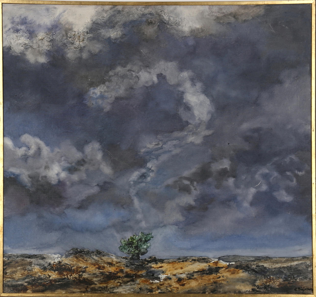 LARS BÖRJESSON. Landskap, olja på duk, signerad L Börjesson.