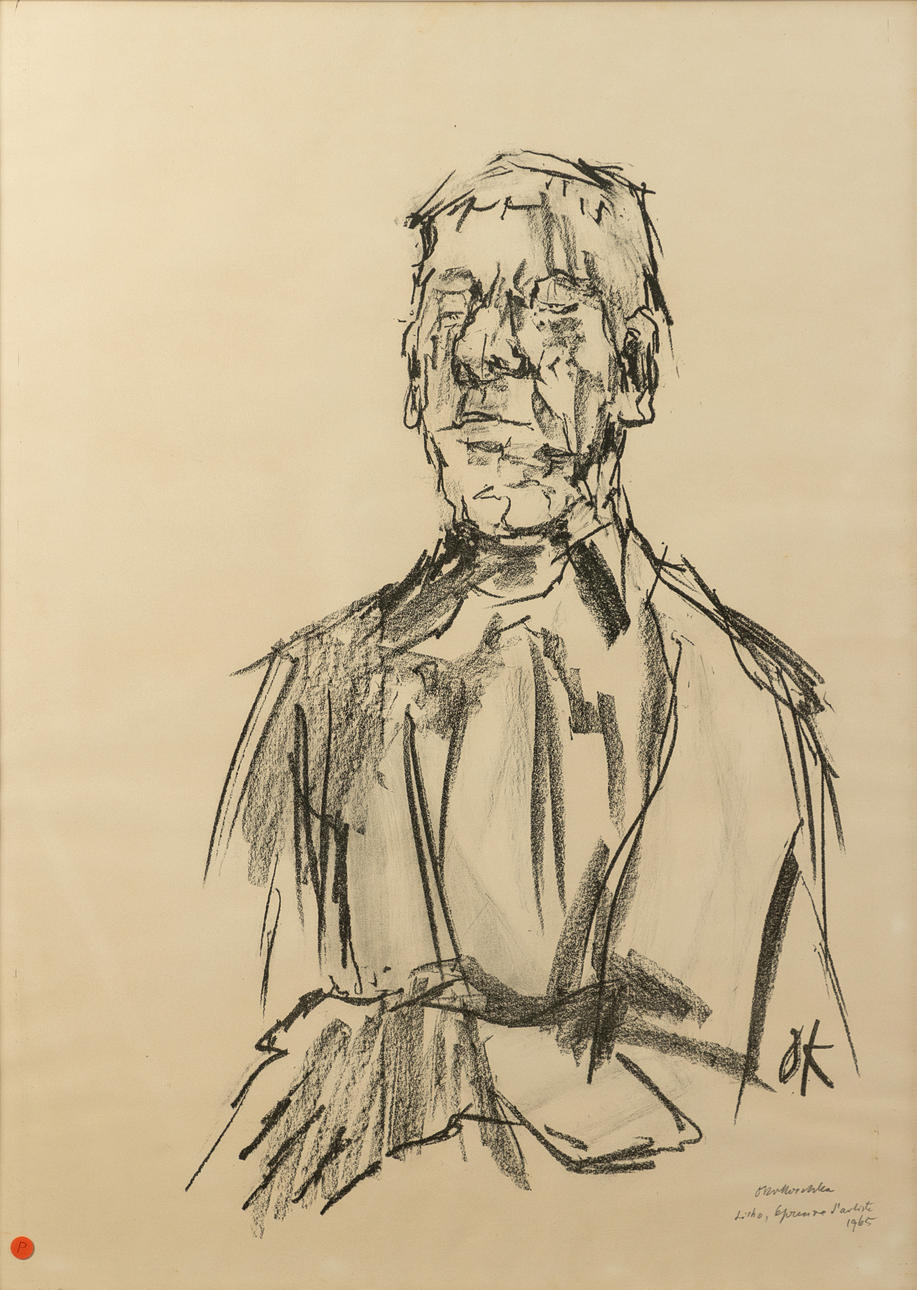 OSKAR KOKOSCHKA (1886-1980). Selbstbildnis.