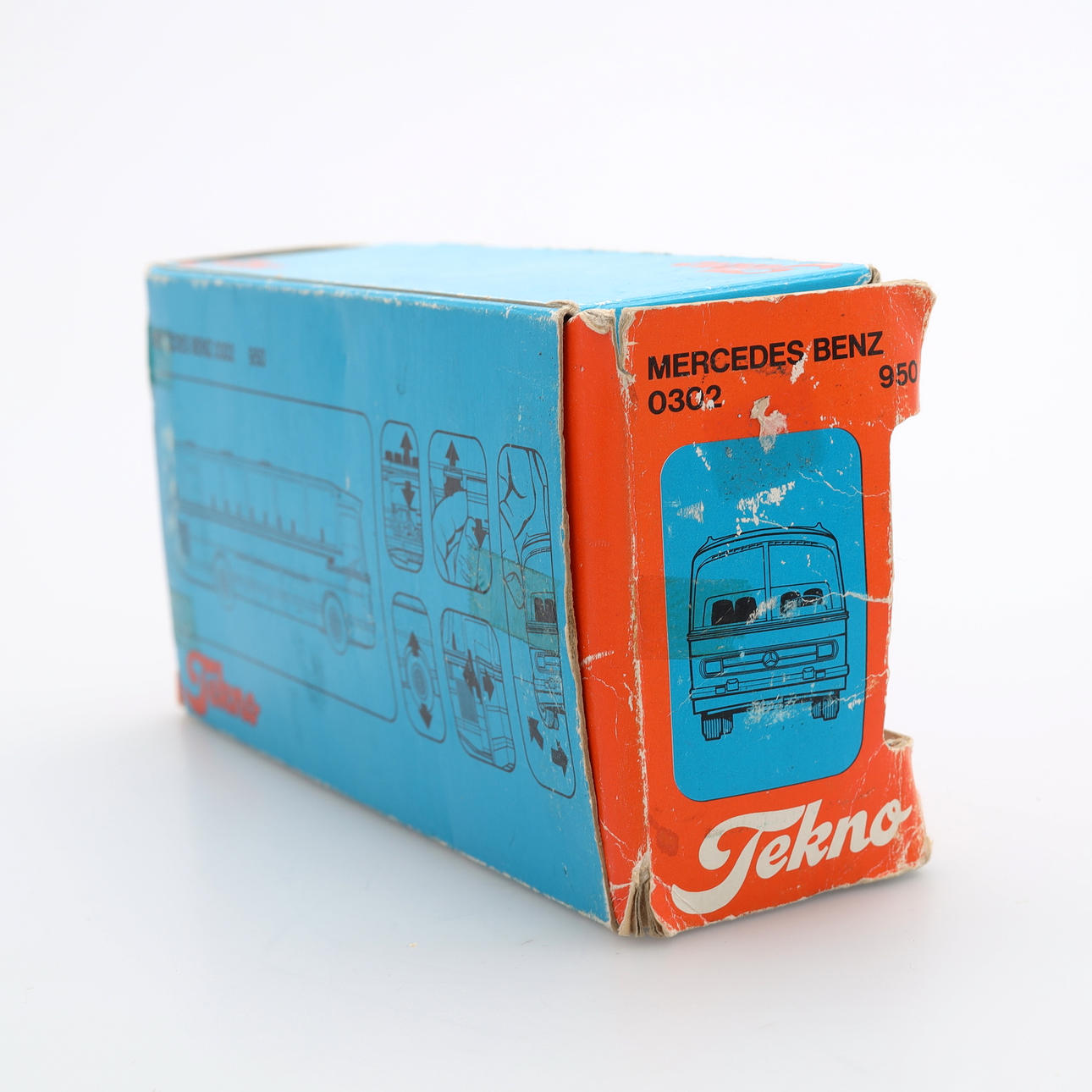 TEKNO, bus, Mercedes-Benz 0302, 1970s. Toys - Toys - Auctionet