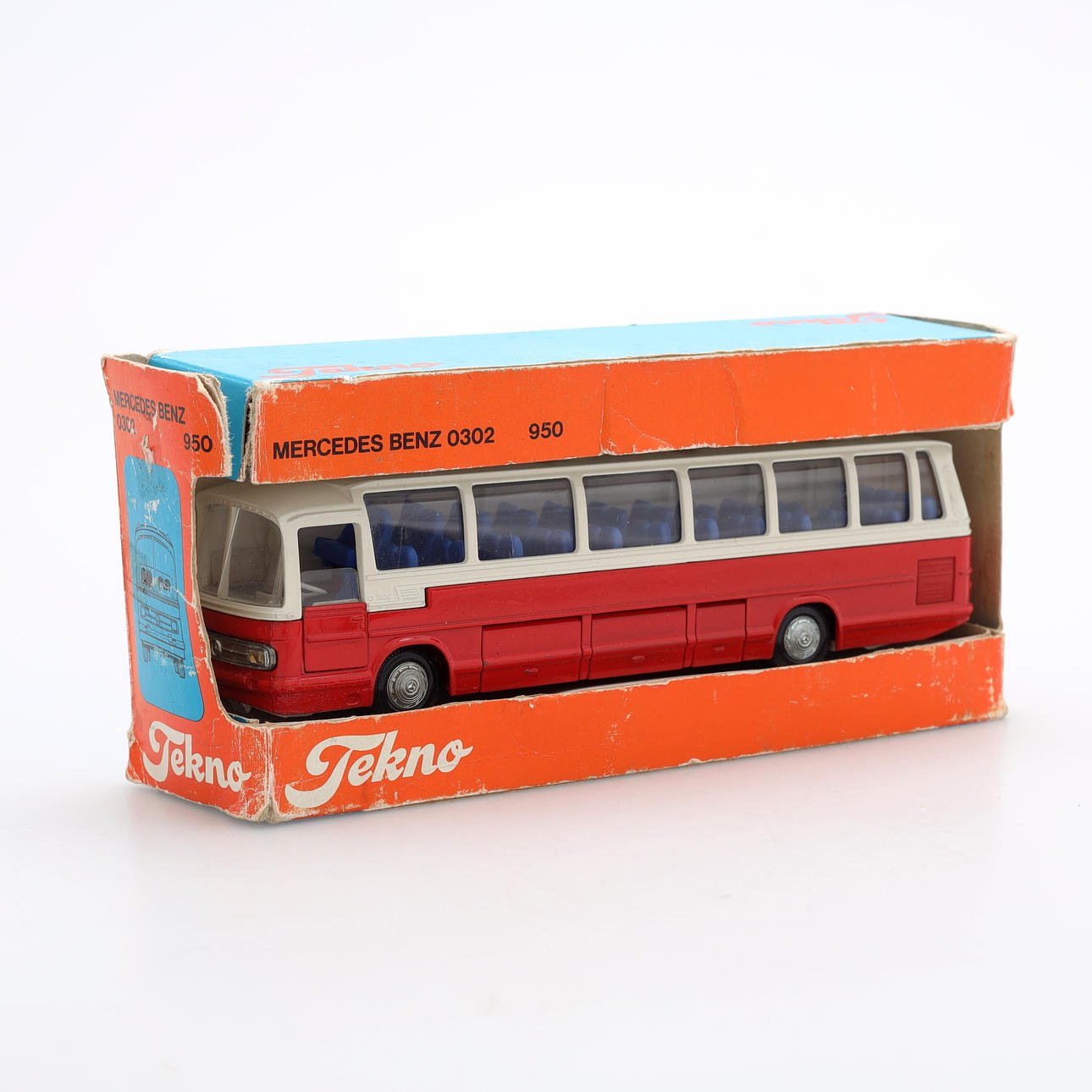 TEKNO, bus, Mercedes-Benz 0302, 1970s. Toys - Toys - Auctionet