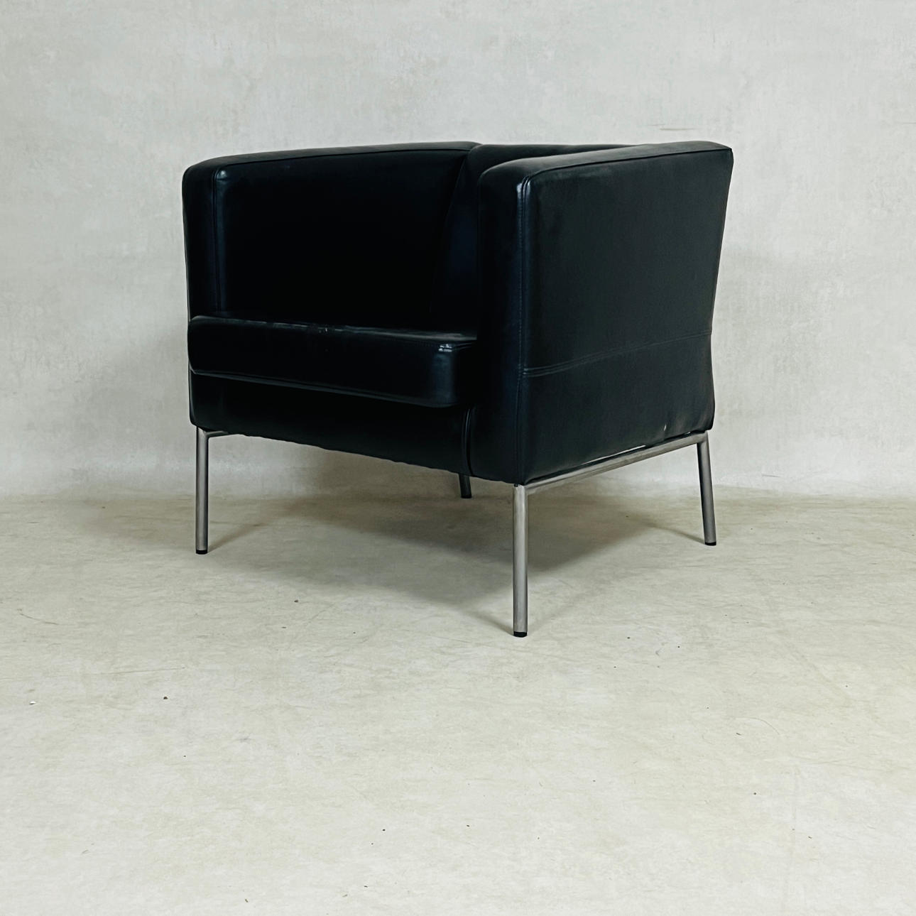 A leather armchair, Ikea, 20th century.