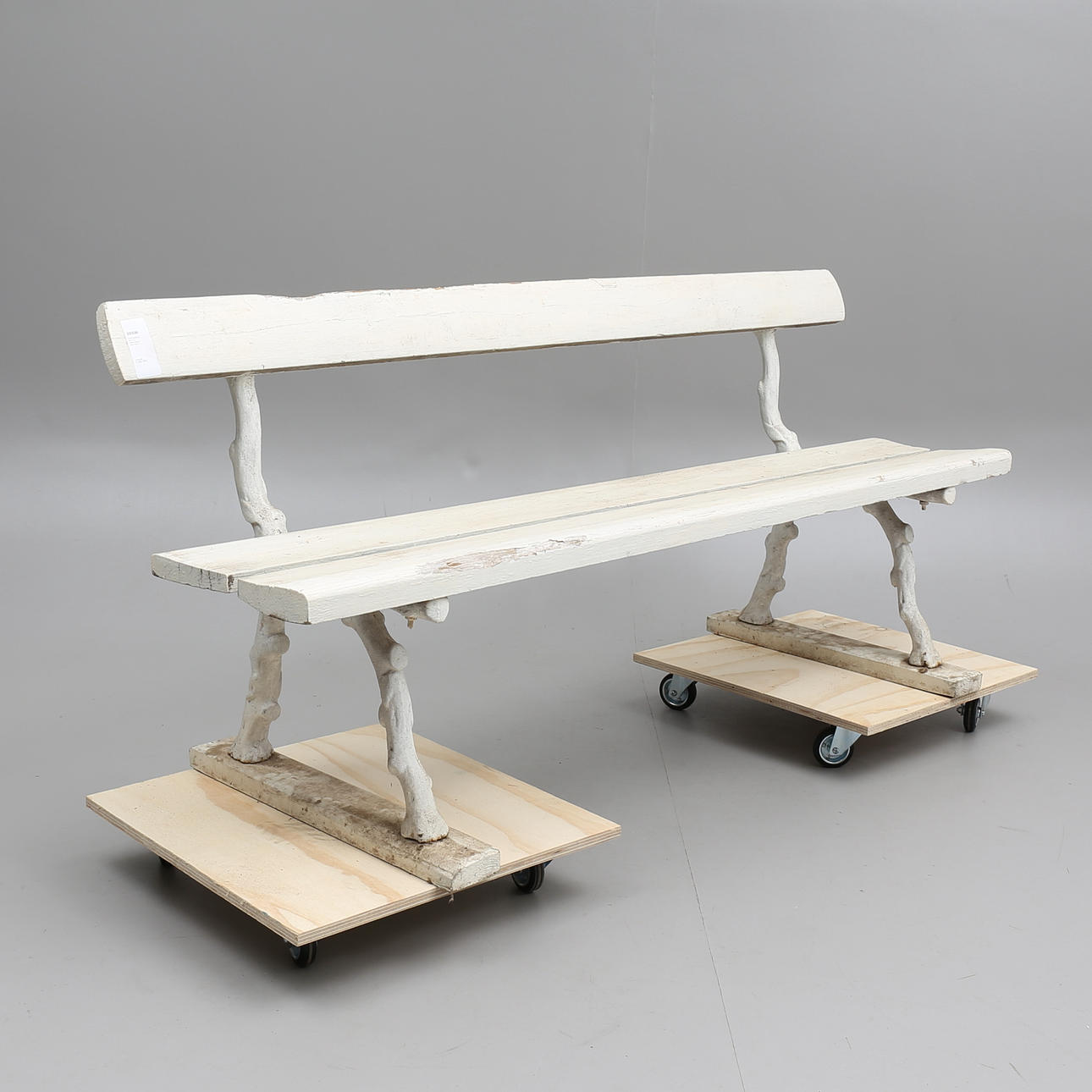 TRÄDGÅRDSSOFFA med gjutjärnsgavlar, tidigt 1900-tal.