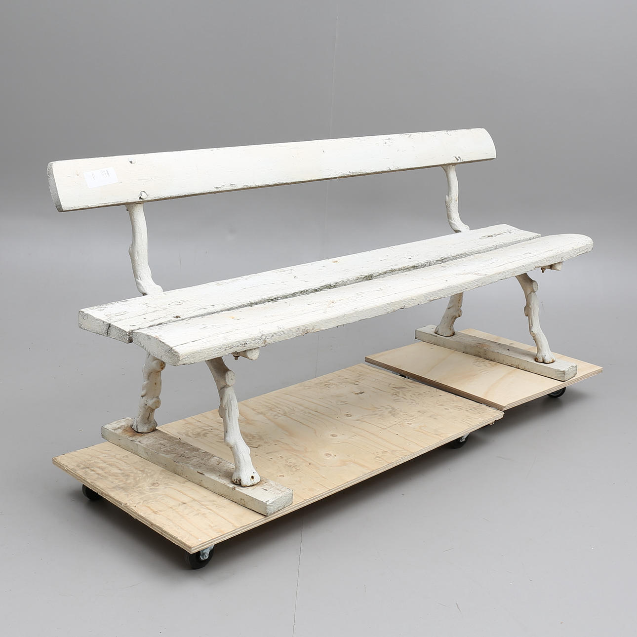 TRÄDGÅRDSSOFFA med gjutjärnsgavlar, tidigt 1900-tal.