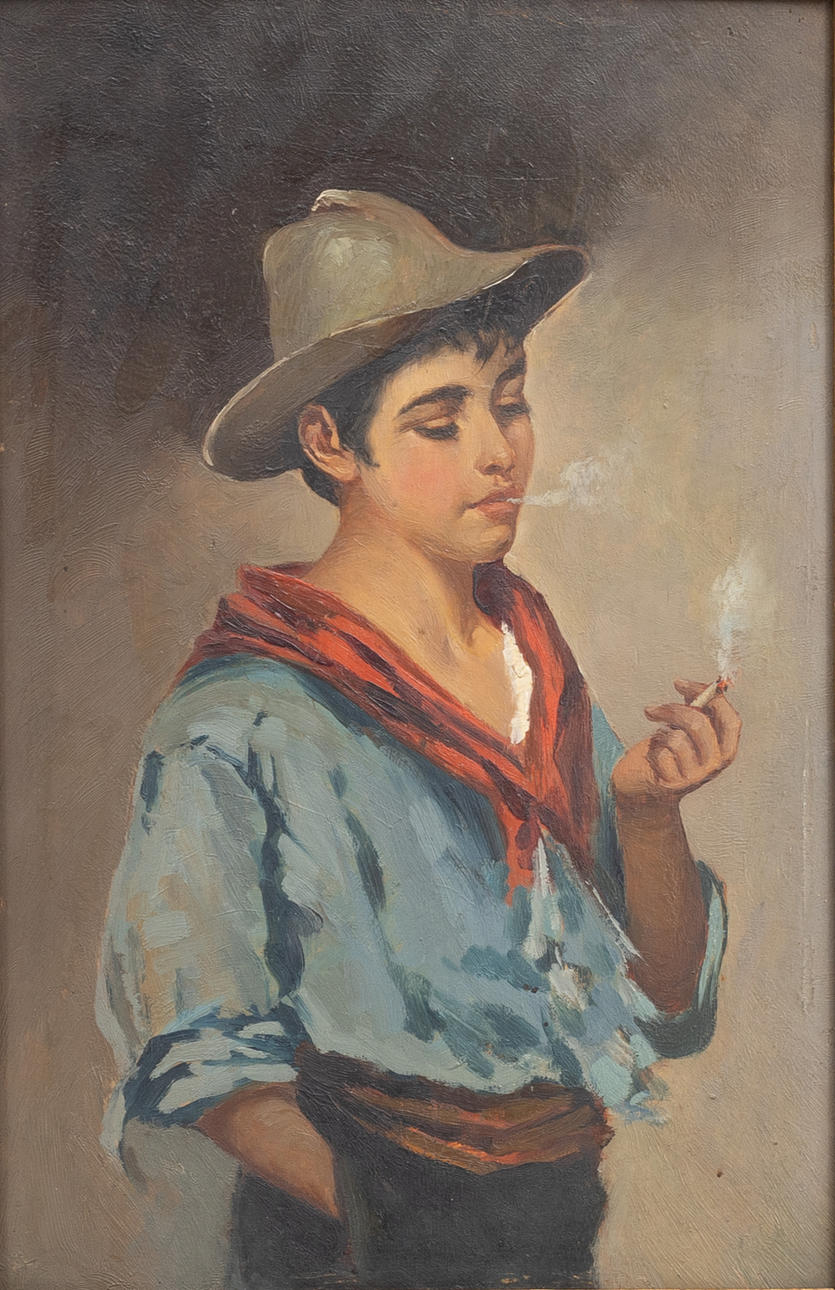 UNKNOWN ARTIST, oil on panel, late 19th century, unsigned.