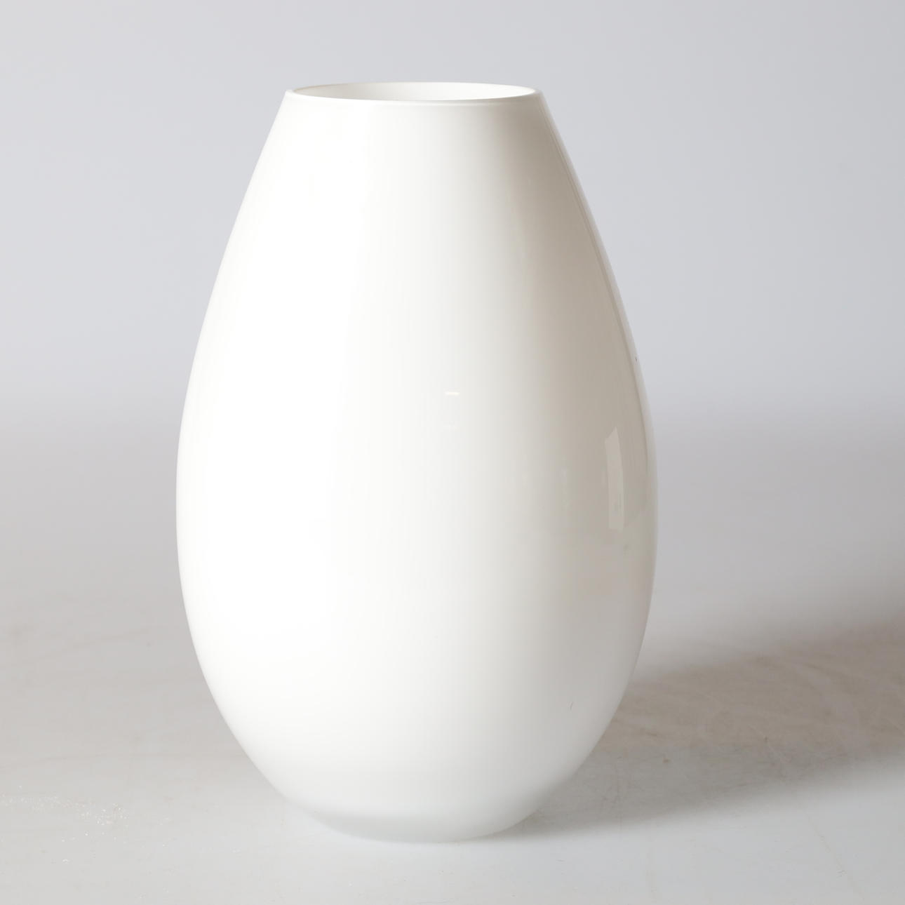 A glass vase “Cocoon”, signed, Holmegaard, Denmark.