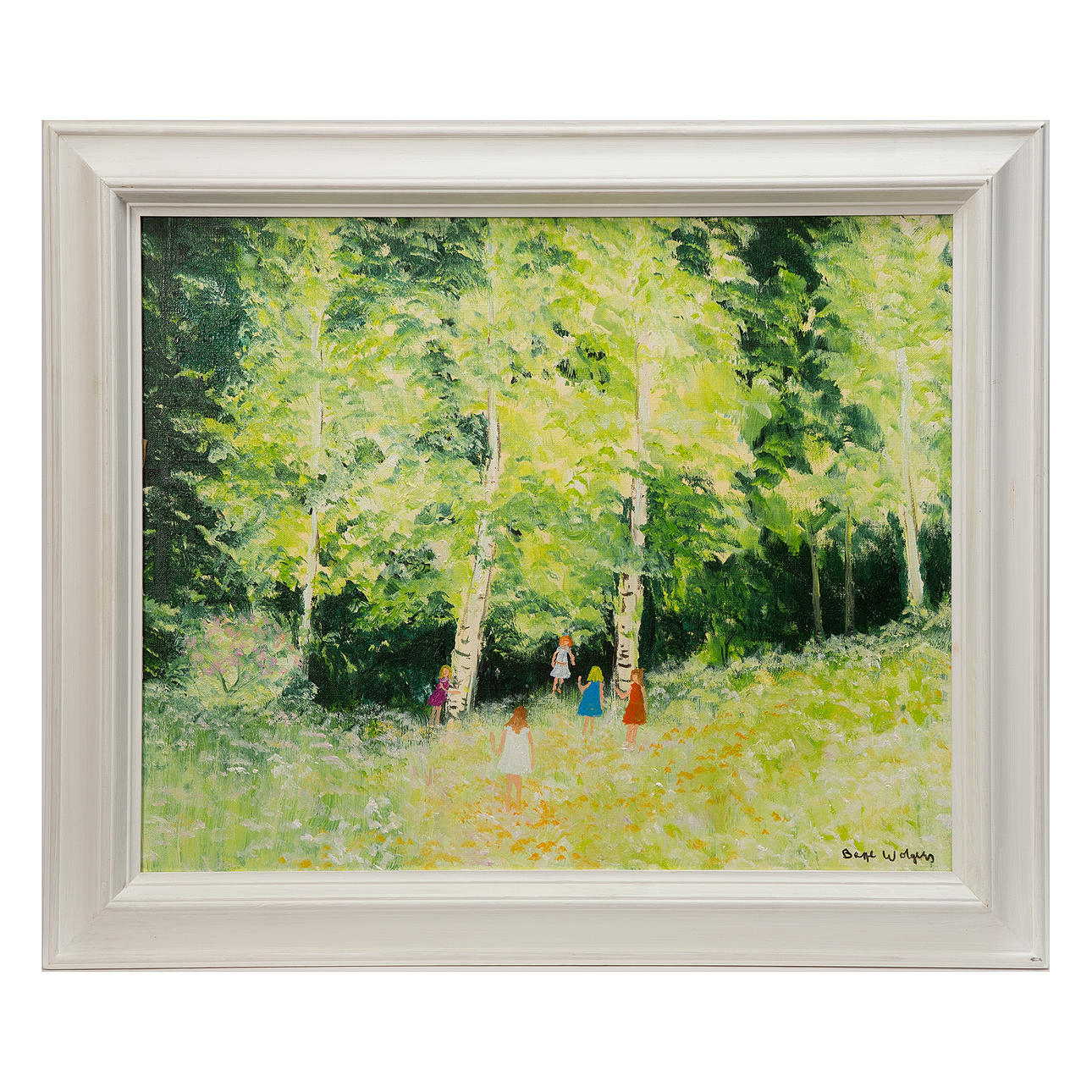 BEPPE WOLGERS. Óleo sobre lienzo, firmado.