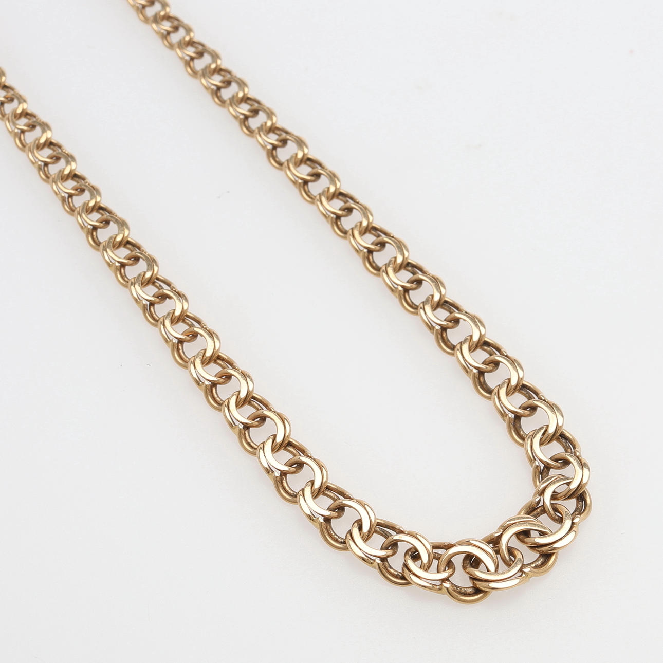 COLLIER, DOSERAD BISMARCK, 18K GULD.