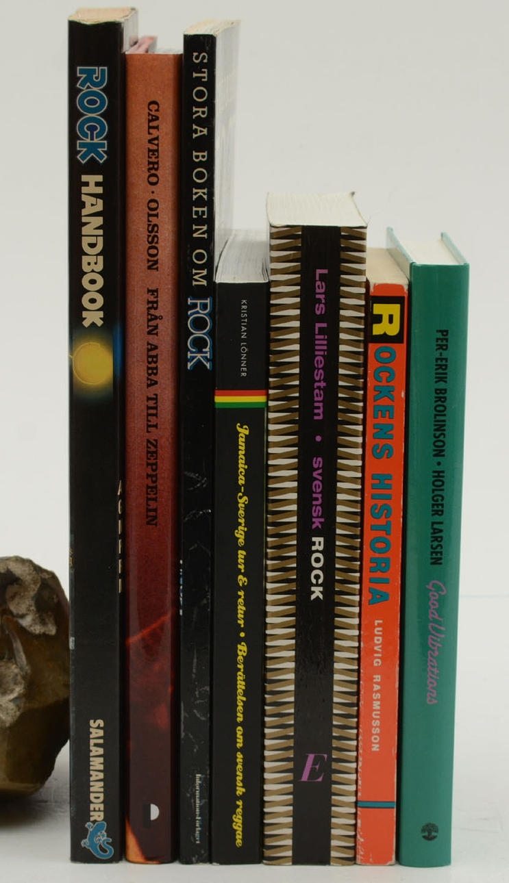 Musikbøger, Rock, Reggae, 7 bind.