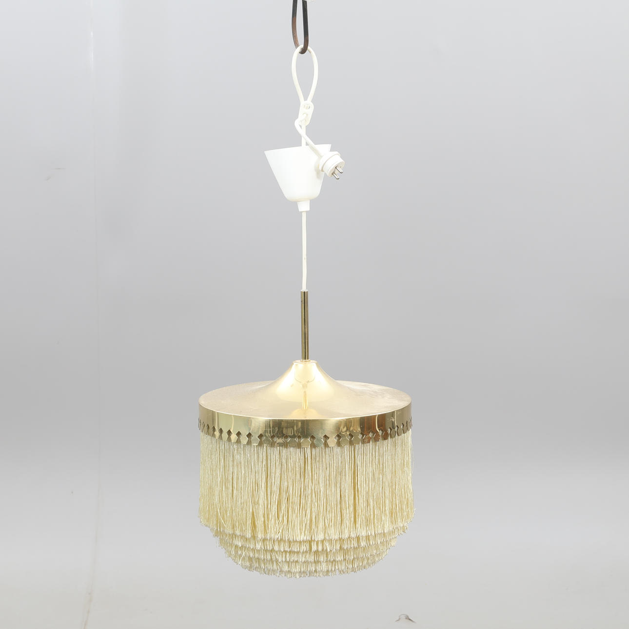 HANS AGNE JAKOBSSON. DECKENLAMPE, Fransenlampe, Markaryd.