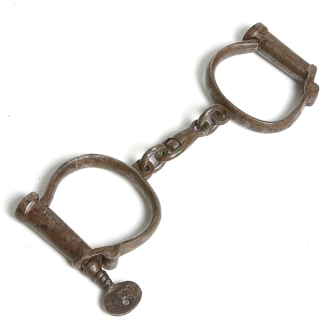 HANDFÄNGSEL, metall, Hiatt Darby, Warranted Wrought, 1800-tal.