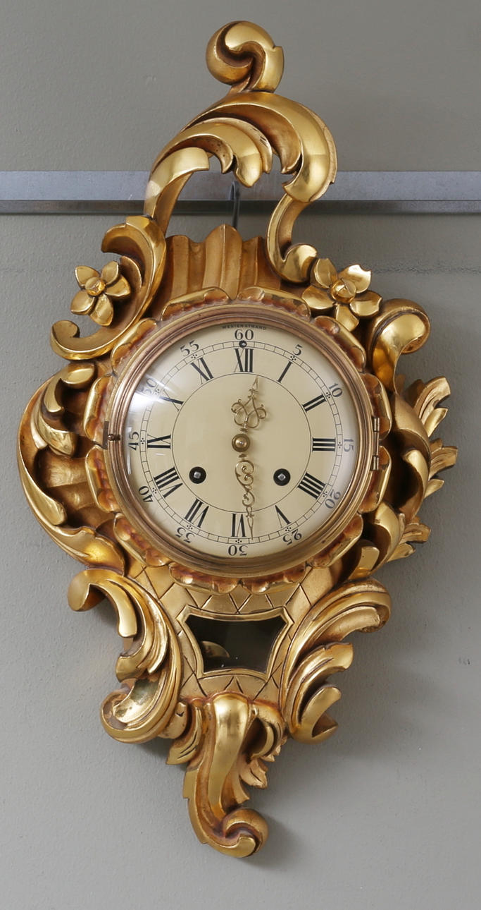 VÄGGPENDYL, rokokostil, Westerstrand, 1900-tal.