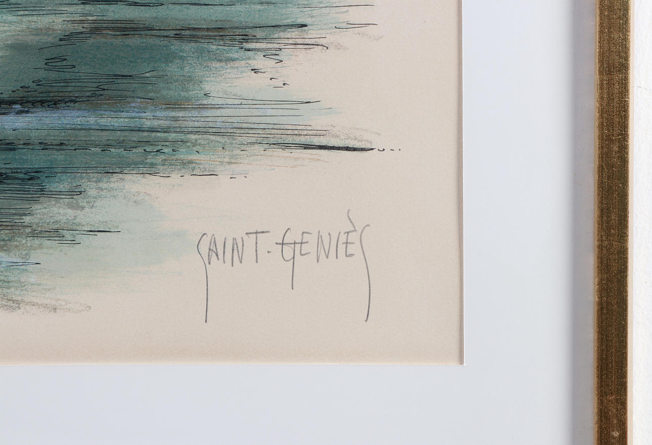 Affiche D'exposition Francis De Saint Génies - Paris 1988, Art Contemporain