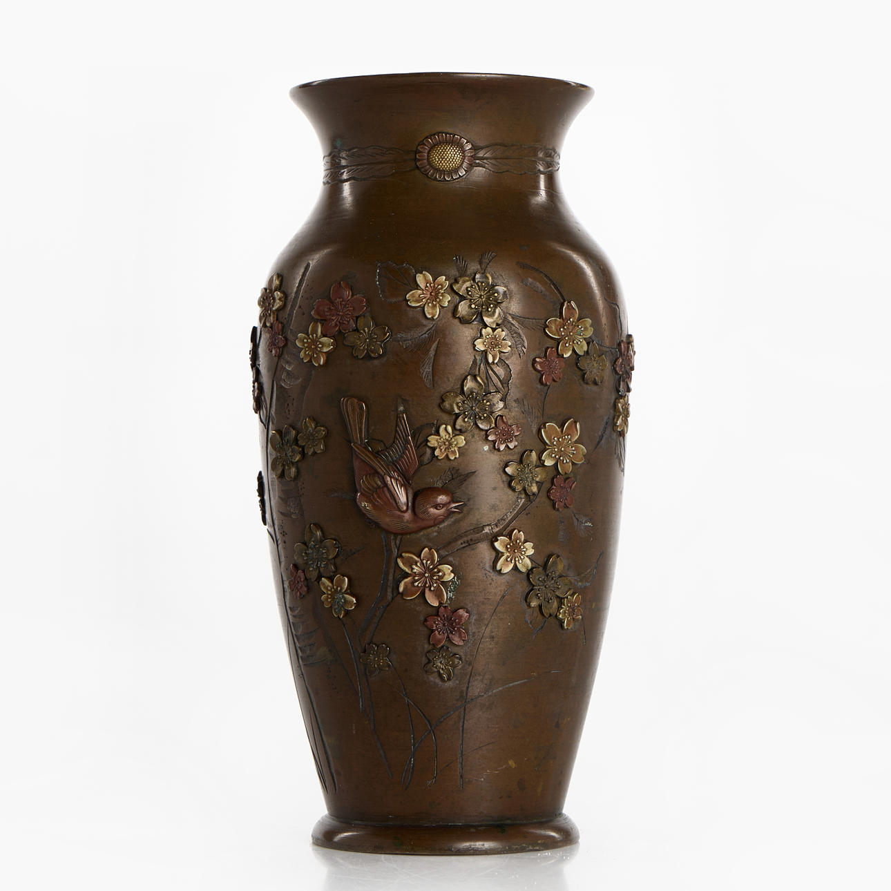 BRONZE VASE, Japan, Meiji.
