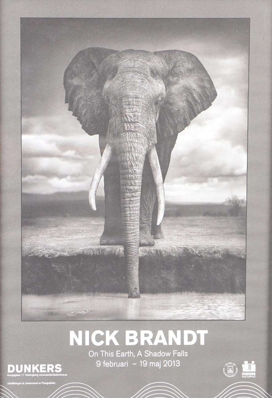 NICK BRANDT. Udstillingsplakat, Dunkers Kulturhus.