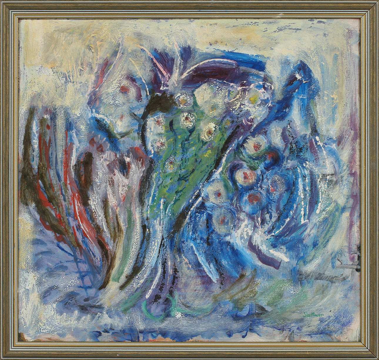 GEORG SUTTNER. Olja på duk, signerad.