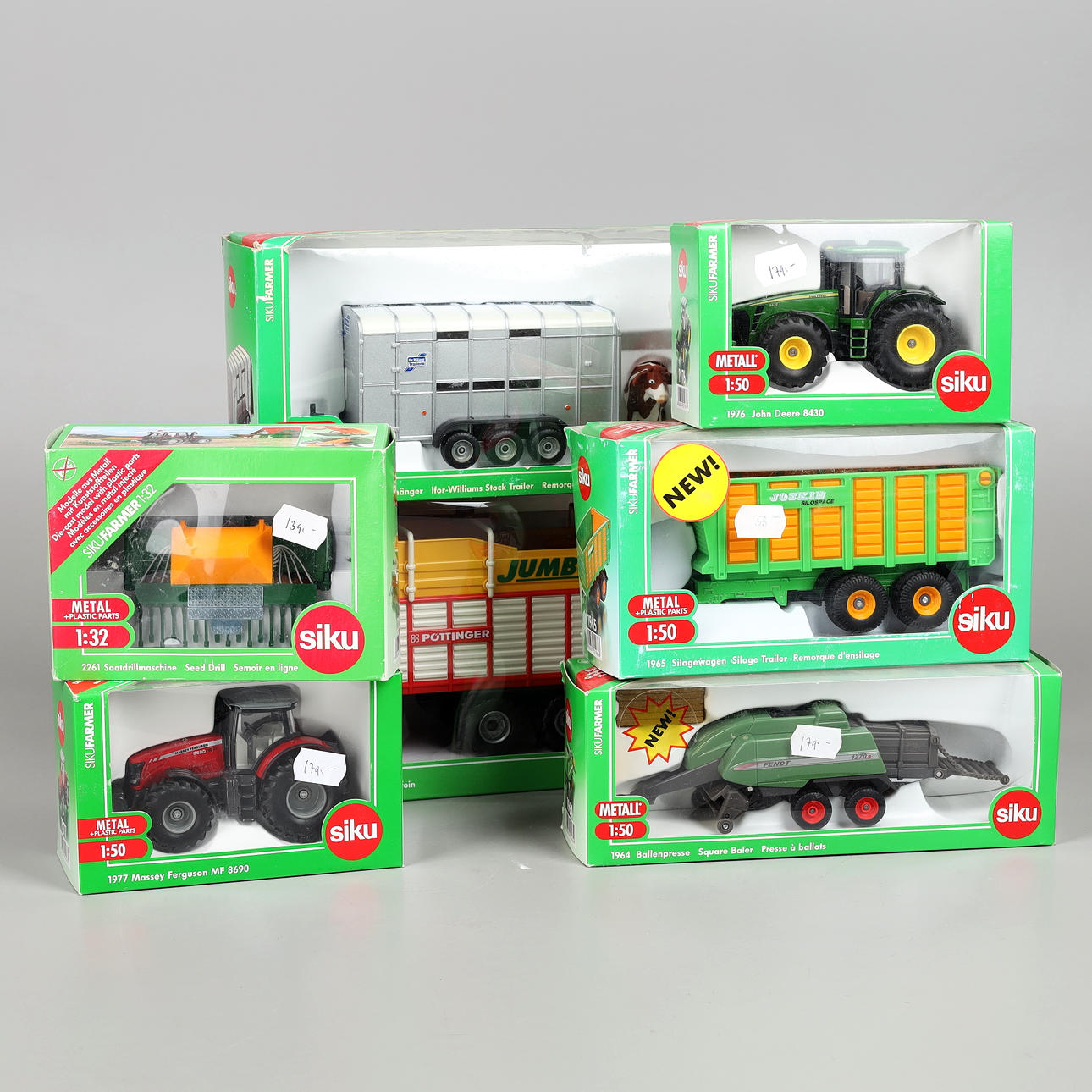 SIKU, 7 kpl, traktorit ja maatalous, 1900/2000-luku.