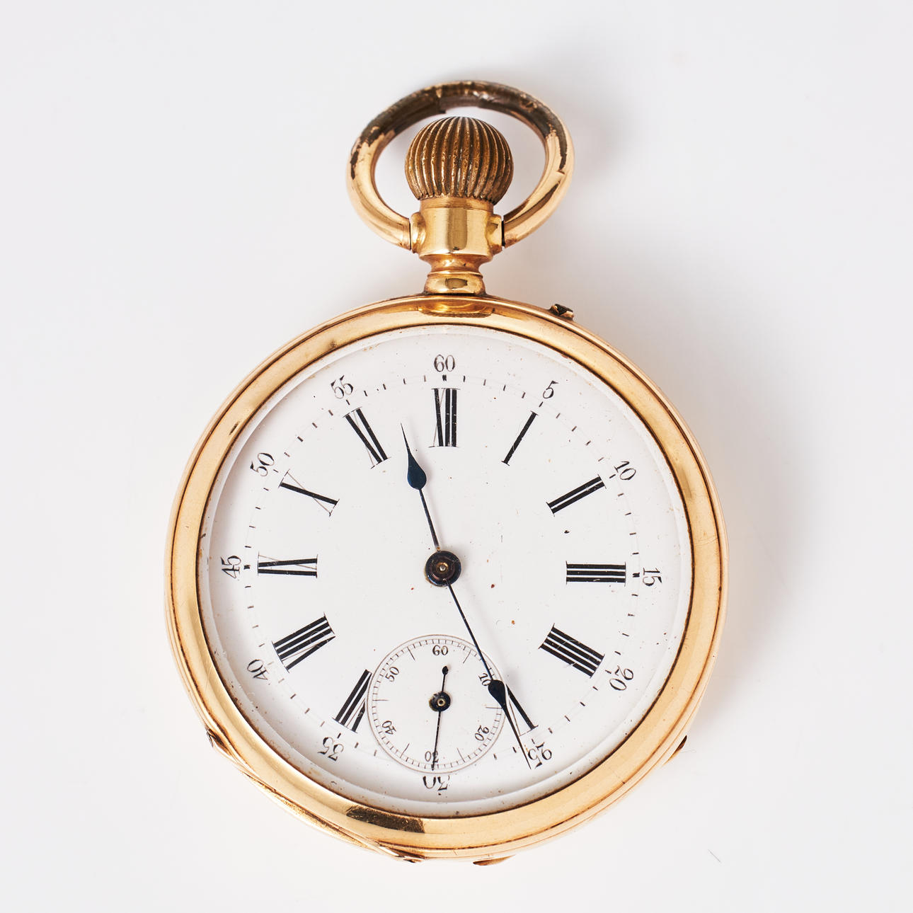 TASKUKELLO, 14k kultaa, noin 1900.