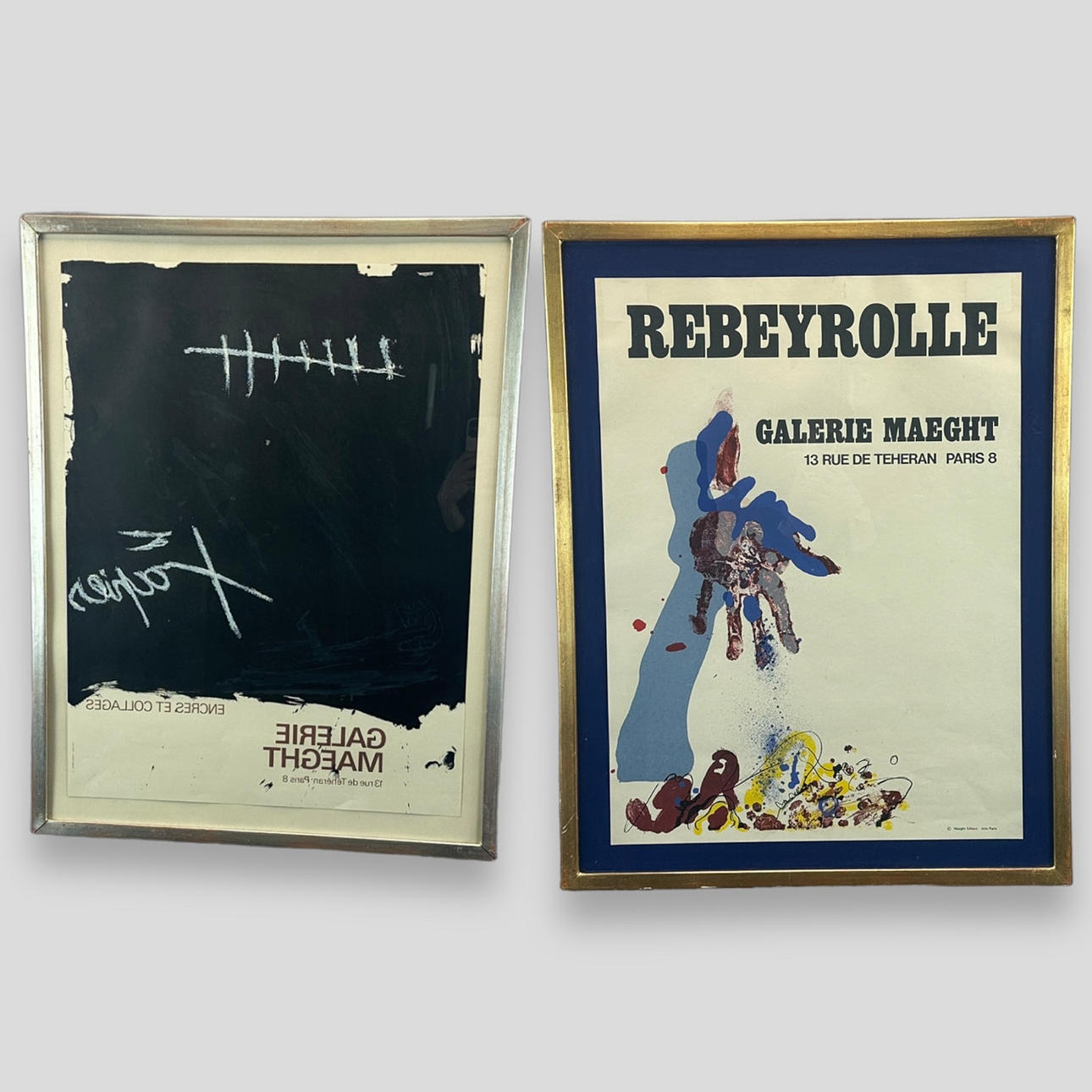 GALLERI PLAKATER, 2 stk. Maeght Gallery, Paris.