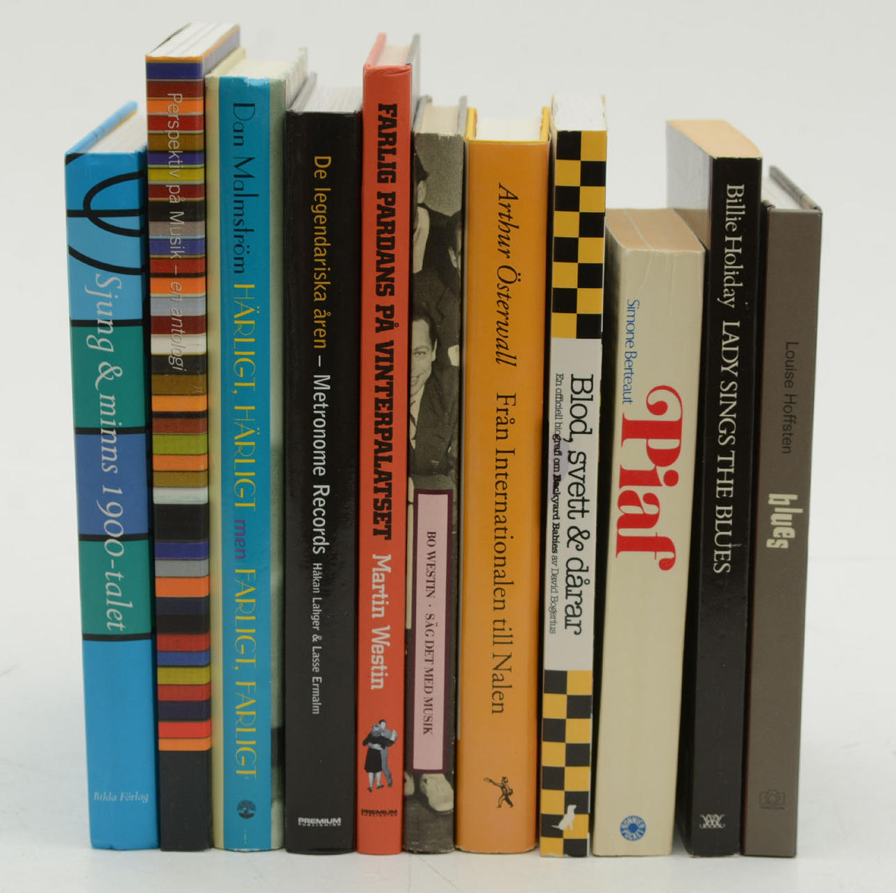 Musikböcker, Blues, jazz. 11 volymer.