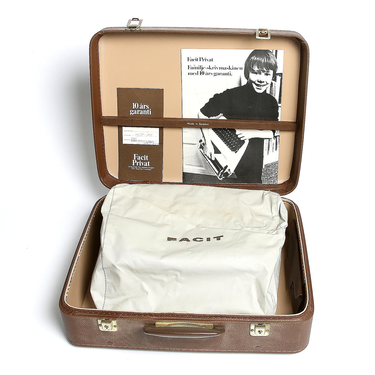 RESESKRIVMASKIN med TILLBEHÖR, Facit Privat. 1970-tal.