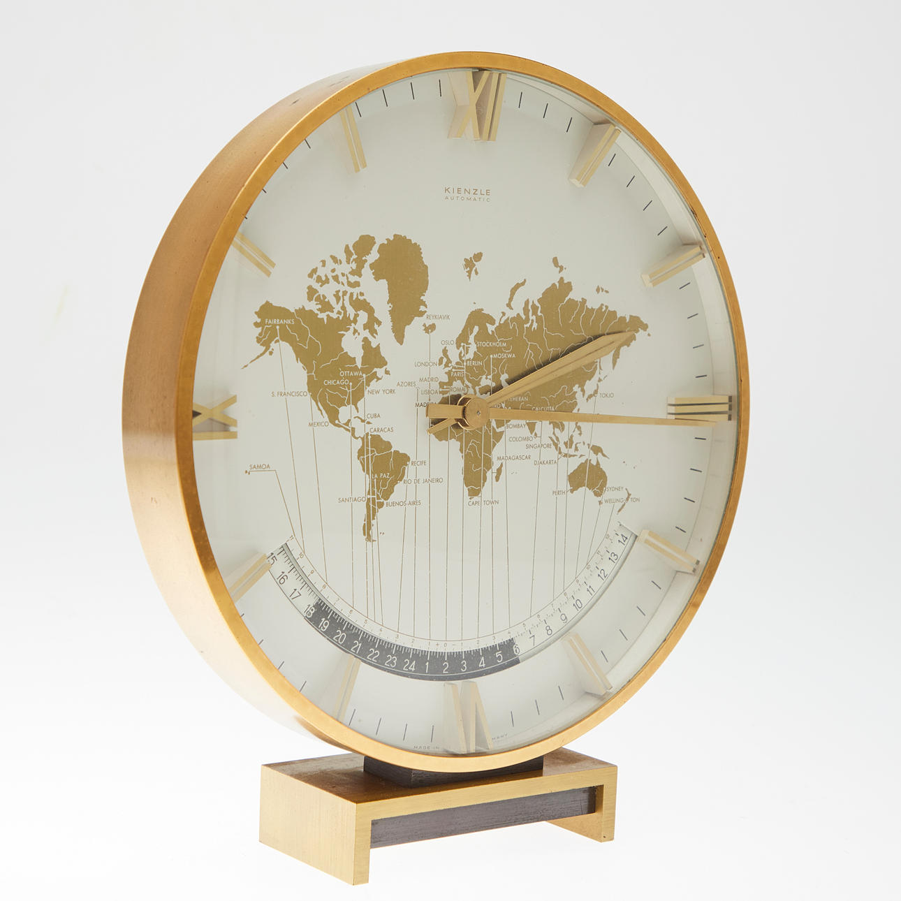 希少美品Kienzle ワールドタイム置時計 ビッグサイズゴールド未使用 513SMCXQUwL._AC_UF350,