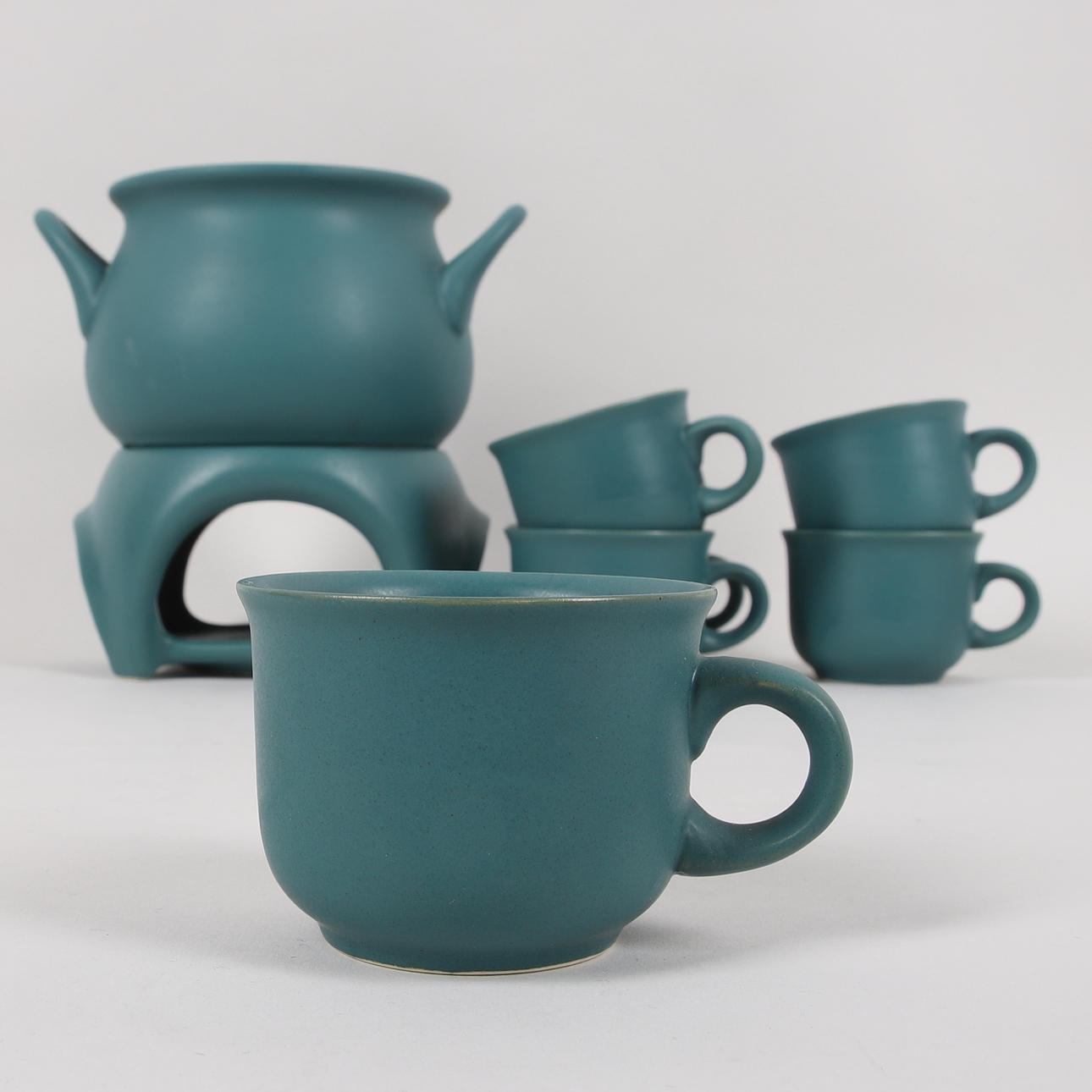 GLÖGGSET, 8 delar, keramik, 1900-tal.