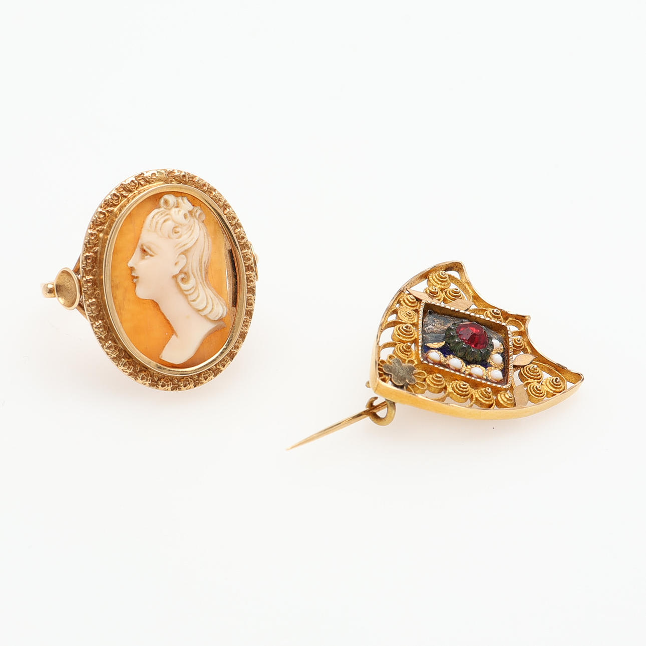 BROOCH AND RING.