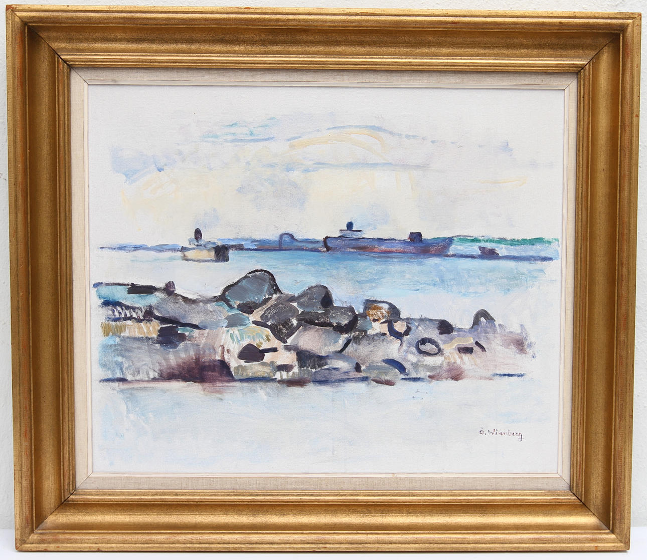 ÅKE WINNBERG. olja på duk, sign.