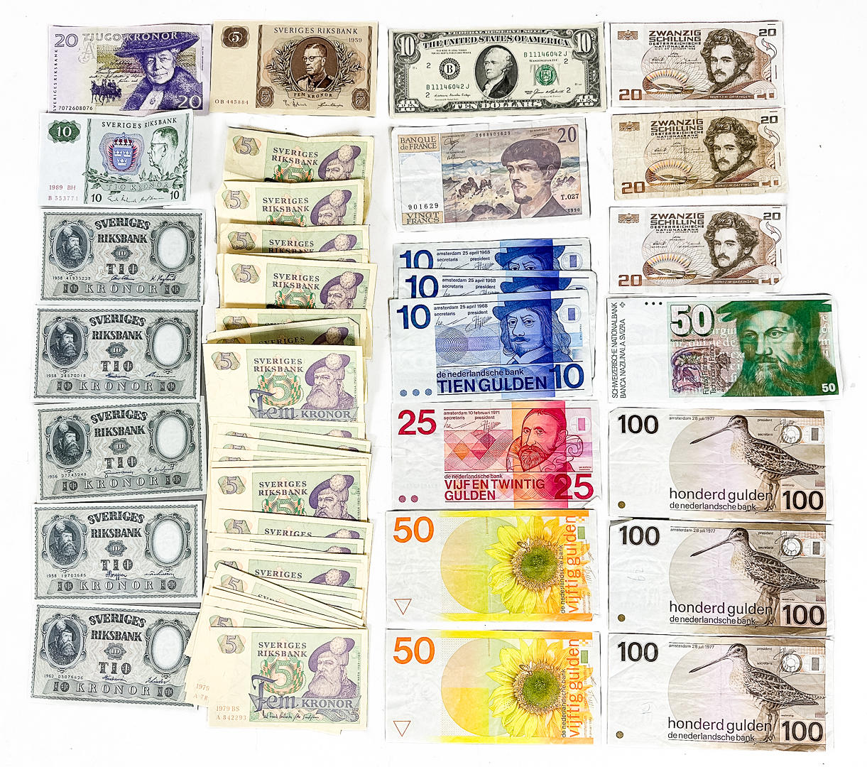 SEDLAR, Europa, USA, 1900-tal.