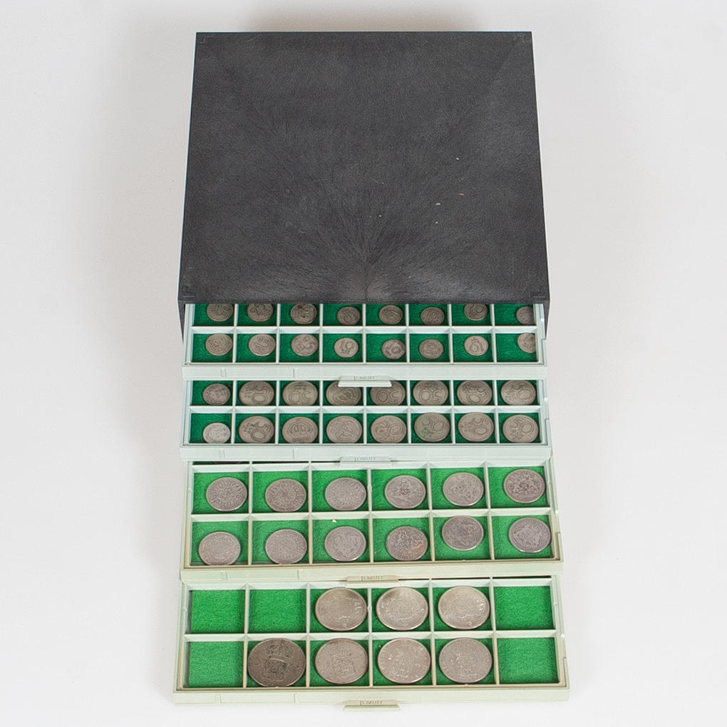 MYNT, Silver, Sverige i lembit myntlåda.