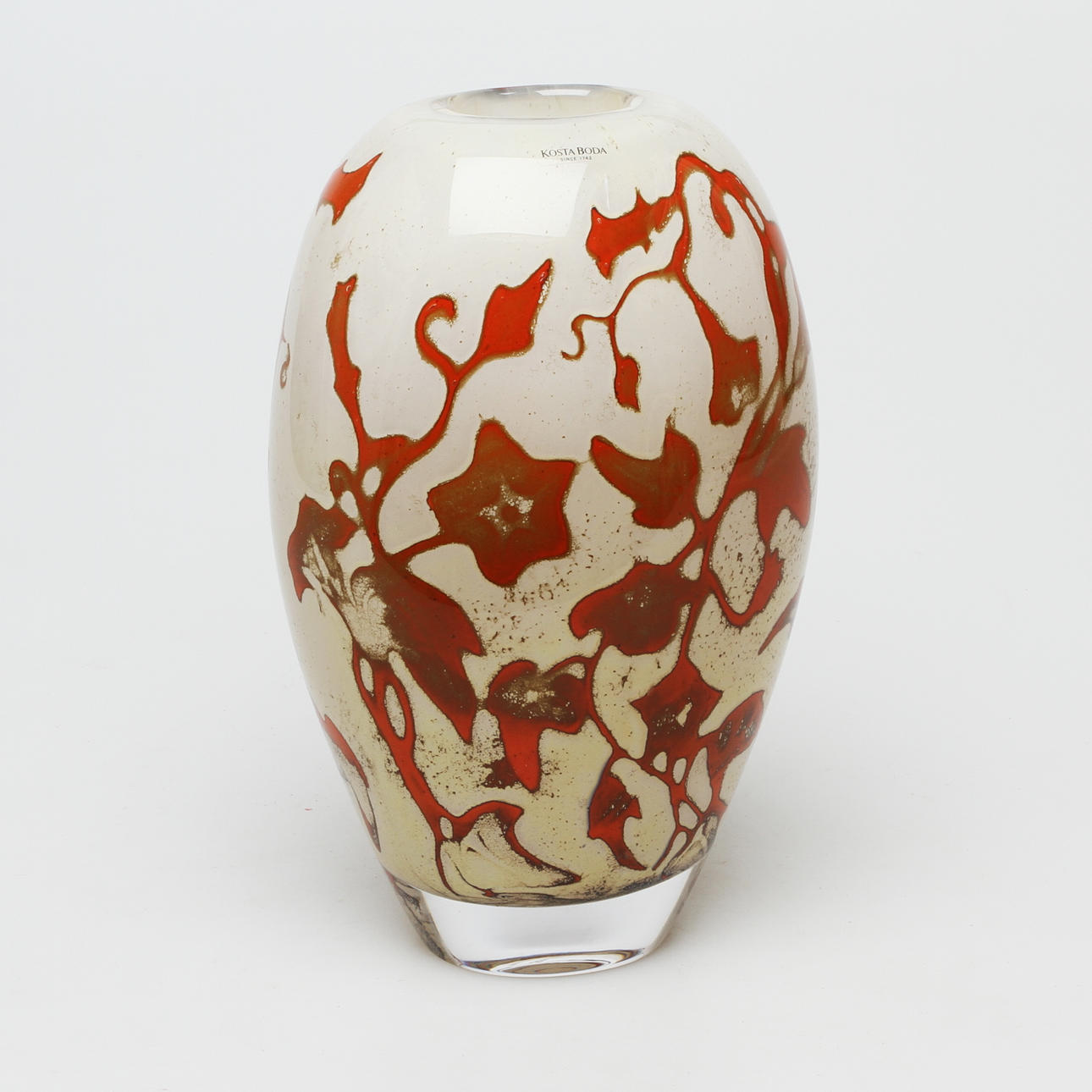 VAS, glas, Olle Brozén för Kosta Boda, signerad.