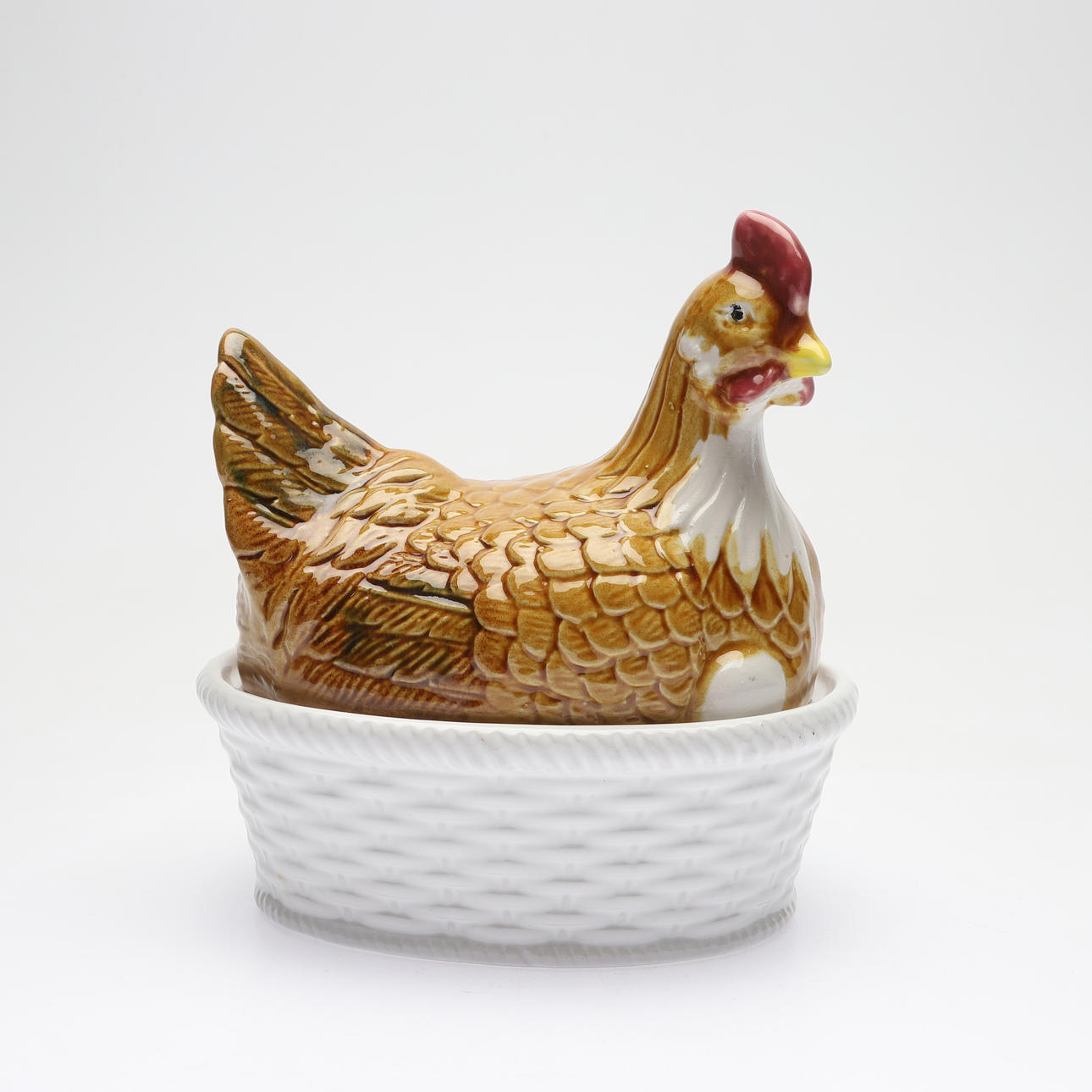 ÄGGHÖNA, porslin, 1900-tal.