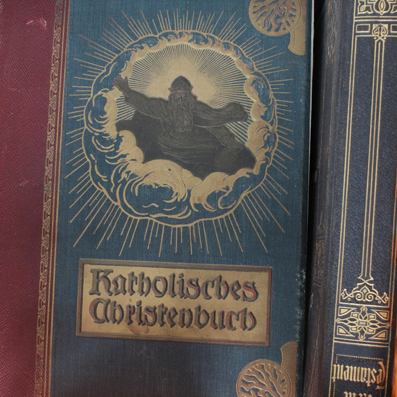 Large collection of Bibles, including “The Catholic House Treasure ...