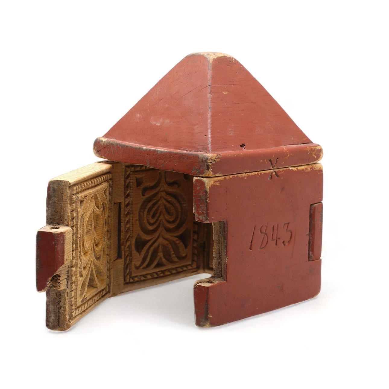 SMÖRKYRKA, allmoge, daterad 1843.