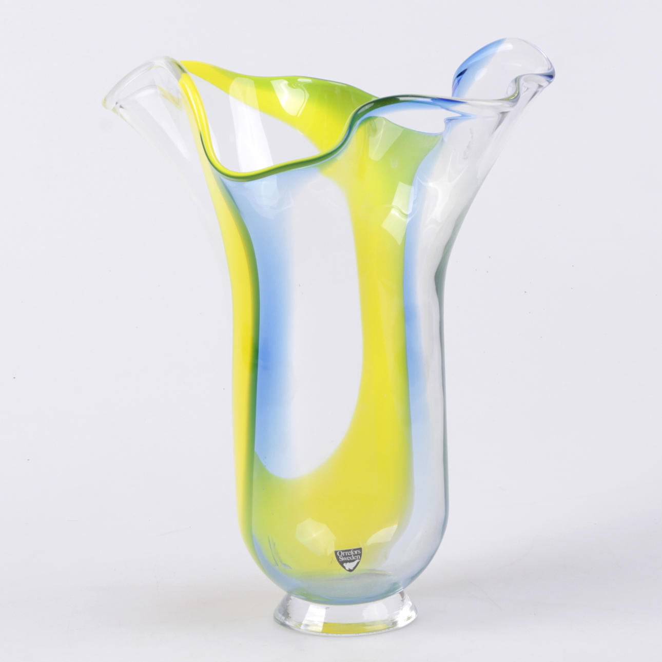 VAS, glas, Lars Hellsten, Orrefors, signerad.