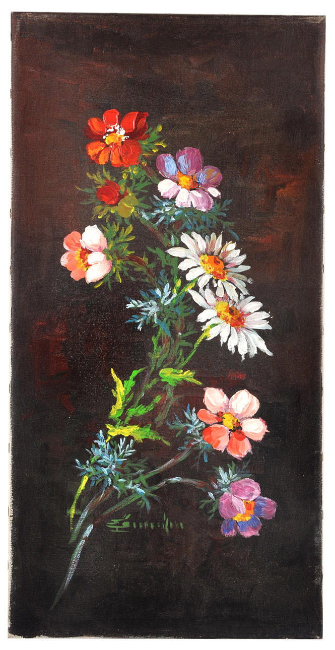 SIGNIERT. blomma gren.