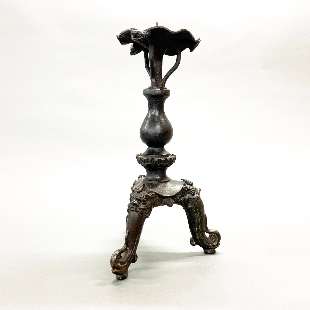 CHINESE PRICKET CANDLESTICK.