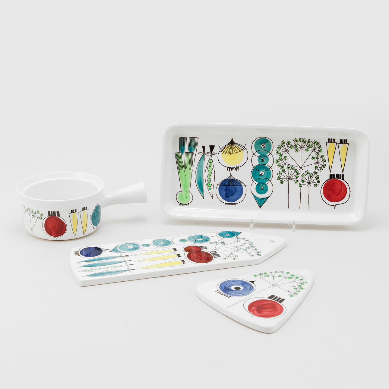 MARIANNE WESTMAN. „Picknick“, 4 Stück, Rörstrand.