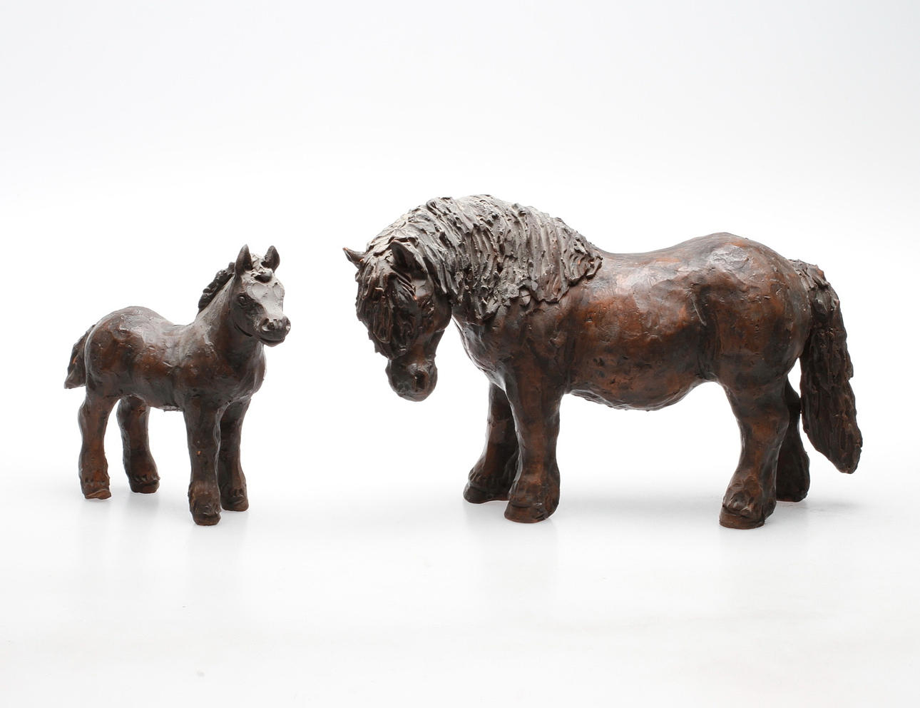 FIGURINER, 2 st, keramik, Kerstin Grönvall, signerade, en numrerad och daterad 97.