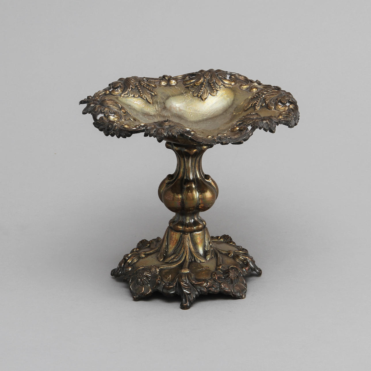 SKÅL PÅ FOT, silver, Frans Holm, Vadstena,1859 Vikt 290 gram.