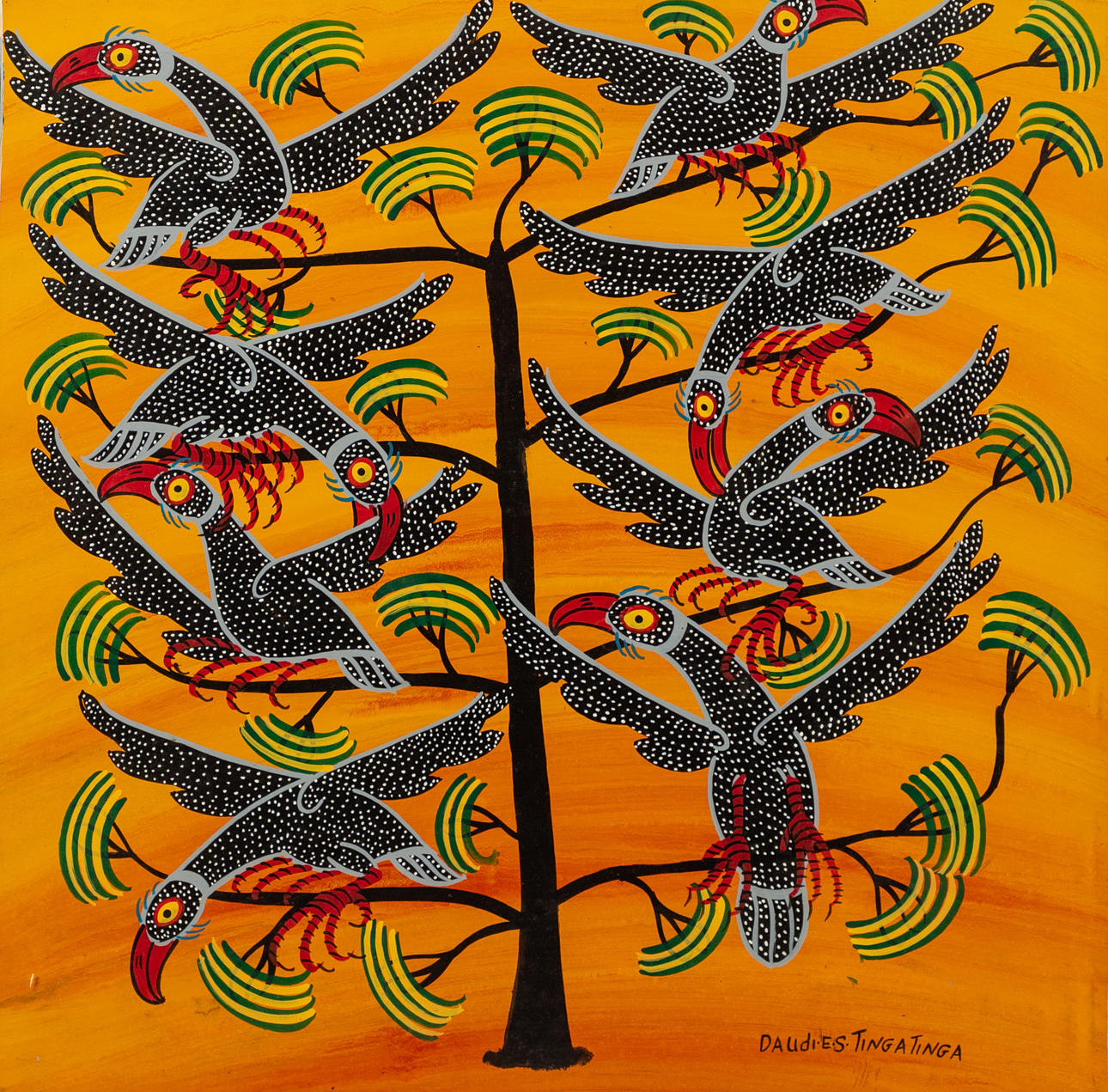 DAUDI E. S. TINGATINGA (1966 - 2015). Pärlhöns i ett träd.