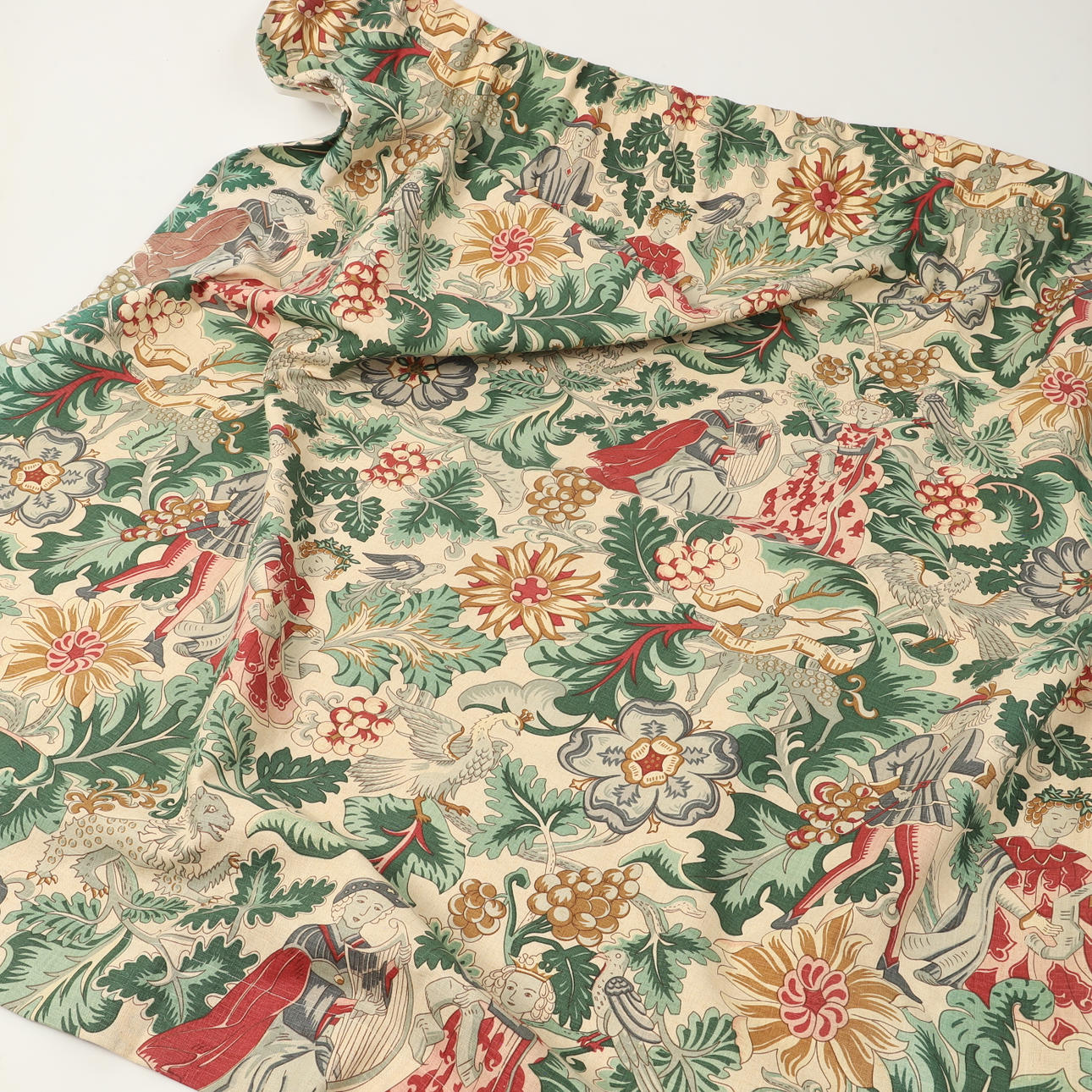 GARDINENLÄNGEN, 4 Stück, gefüttertes Leinen.